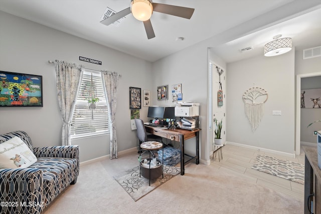 8874 W Saguaro Skies Rd, Marana, AZ 85653 - office space featuring ceiling fan and baseboards