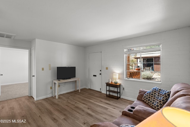 207 S Paseo Tierra Unit A, Green Valley, AZ 85614 - living area featuring wood finished floors and baseboards