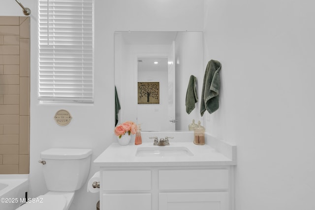 8111 S Soltero Mine Dr, Tucson, AZ 85747 - bathroom featuring vanity and  shower combination