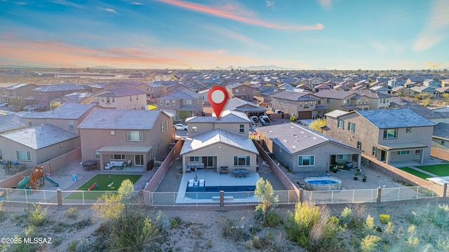 8111 S Soltero Mine Dr, Tucson, AZ 85747 - aerial perspective of suburban area