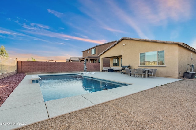 8111 S Soltero Mine Dr, Tucson, AZ 85747 - view of pool with a fenced backyard and a patio area