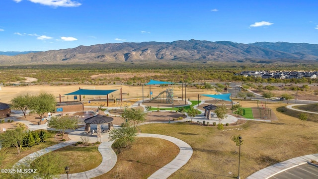 8111 S Soltero Mine Dr, Tucson, AZ 85747 - drone / aerial view of mountains and a recreational park