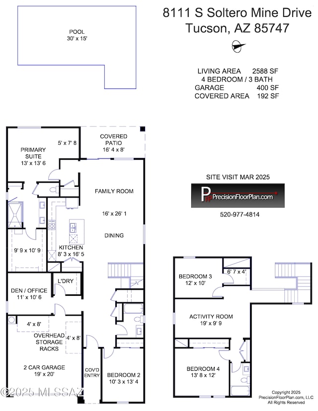 8111 S Soltero Mine Dr, Tucson, AZ 85747 - view of room layout