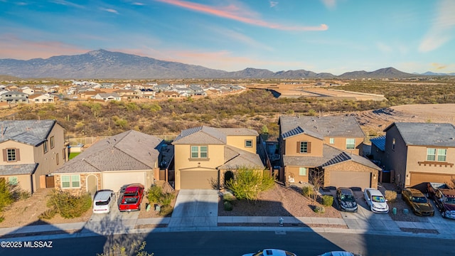 8111 S Soltero Mine Dr, Tucson, AZ 85747 - aerial view of residential area featuring mountains