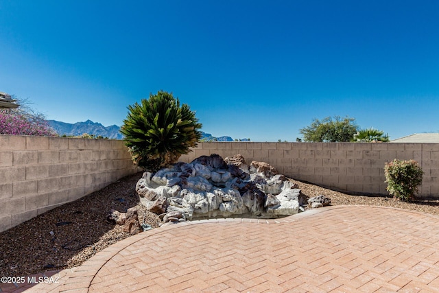 view of patio / terrace featuring a fenced backyard