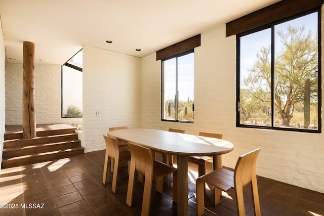 view of dining area