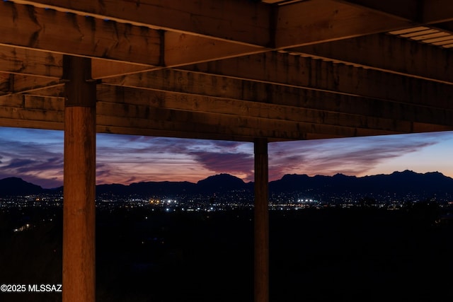 exterior details with a mountain view