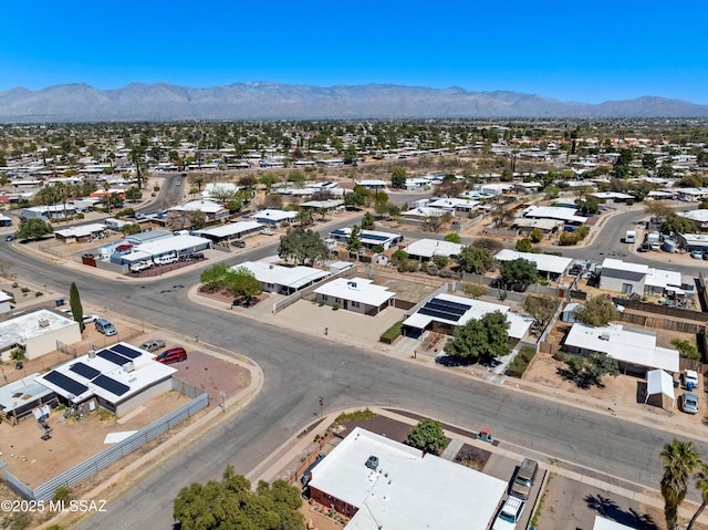 7575 E Apple Tree Dr, Tucson, AZ 85730 - aerial perspective of suburban area featuring a mountainous background