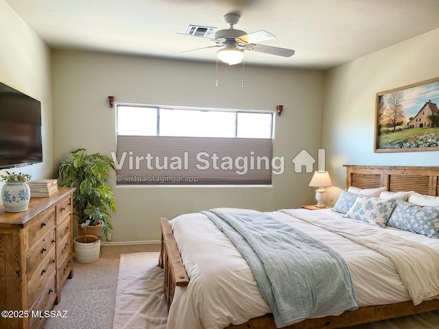 13978 N Big Wash Overlook Pl, Tucson, AZ 85739 - carpeted bedroom with ceiling fan and baseboards