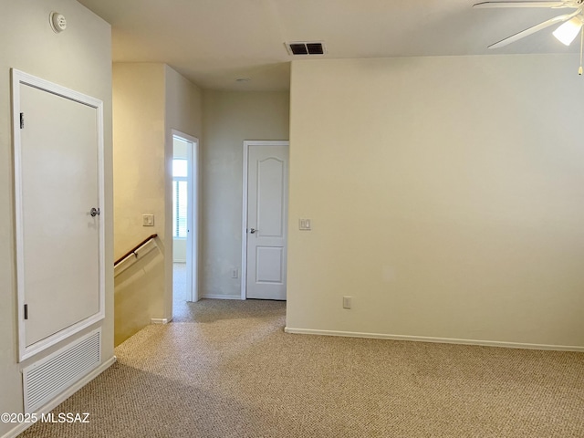 13978 N Big Wash Overlook Pl, Tucson, AZ 85739 - carpeted spare room with ceiling fan, baseboards, and a smoke detector