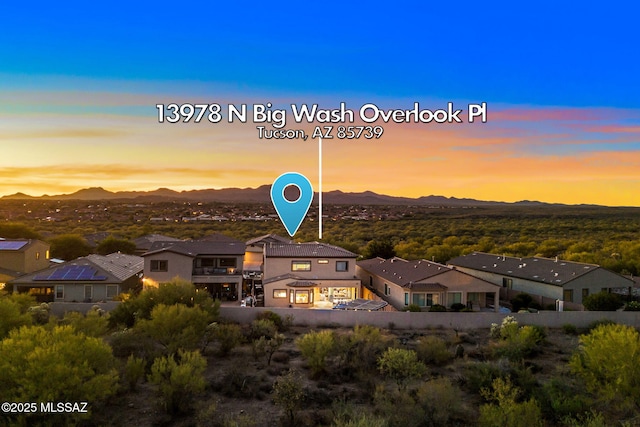 13978 N Big Wash Overlook Pl, Tucson, AZ 85739 - view of mountain background featuring nearby suburban area