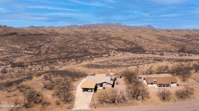 property view of mountains with a desert view