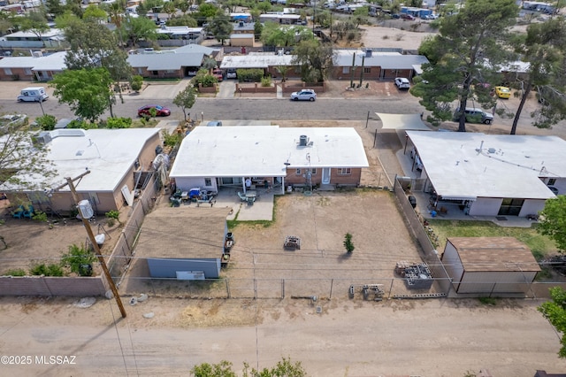 aerial view featuring a residential view