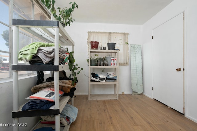 view of storage room