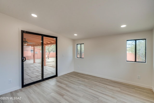 3053 W Lobo Rd, Tucson, AZ 85742 - spare room with recessed lighting, light wood-style floors, and a wealth of natural light