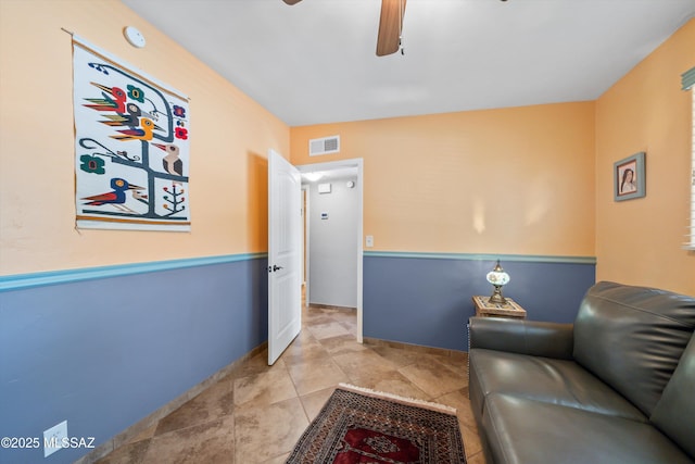 1912 W Anklam Rd, Tucson, AZ 85745 - living area featuring a ceiling fan