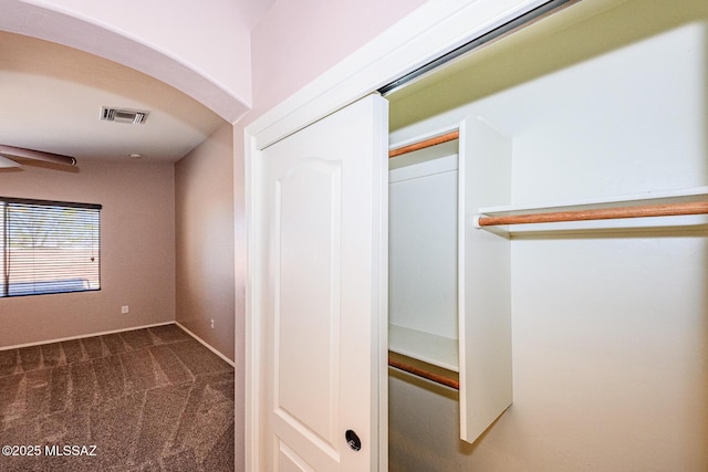 closet with visible vents