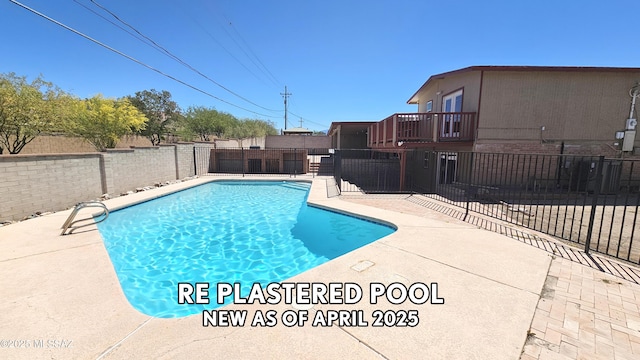 8251 E 3rd Pl, Tucson, AZ 85710 - view of pool with a fenced backyard and a patio