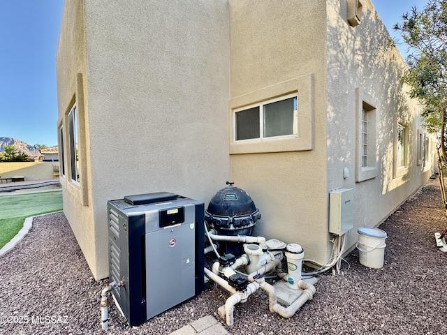 view of property exterior featuring stucco siding