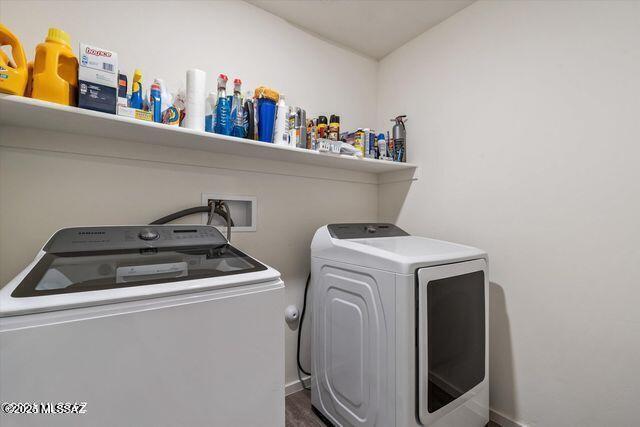 34932 S Iron Jaw Dr, Red Rock, AZ 85145 - laundry area featuring laundry area and separate washer and dryer