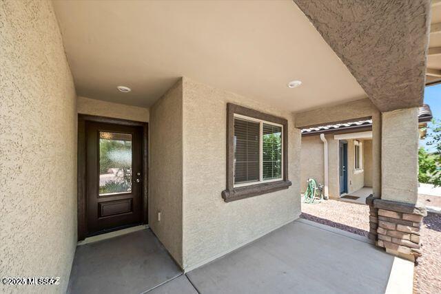 34932 S Iron Jaw Dr, Red Rock, AZ 85145 - entrance to property with stucco siding