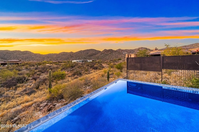 14623 N Shaded Stone Pl, Oro Valley, AZ 85755 - view of swimming pool with a mountain view
