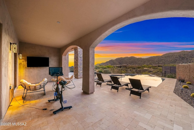 14623 N Shaded Stone Pl, Oro Valley, AZ 85755 - view of patio featuring fence