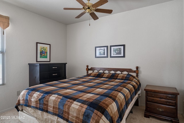 4654 W Gatehinge Ct, Tucson, AZ 85741 - bedroom featuring baseboards, a ceiling fan, and carpet flooring