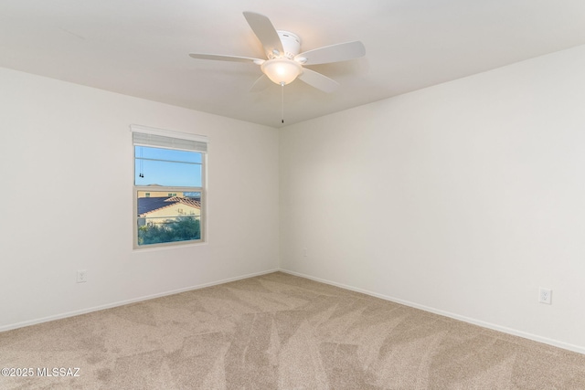6866 E Via Arroyo Largo, Tucson, AZ 85756 - carpeted empty room featuring a ceiling fan and baseboards