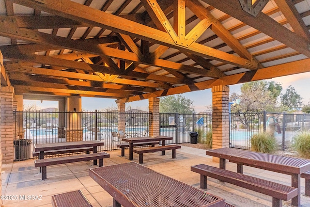 6866 E Via Arroyo Largo, Tucson, AZ 85756 - view of patio with a community pool