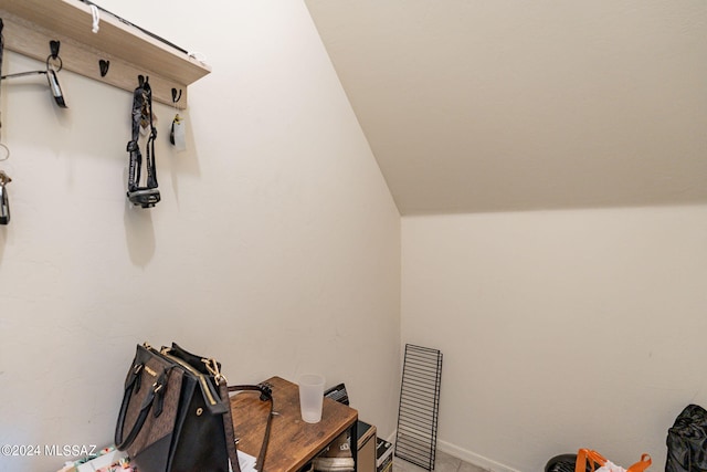 view of storage room