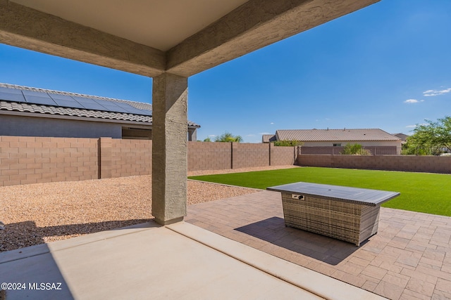 view of patio / terrace with a fenced backyard