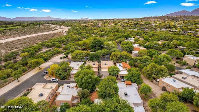 aerial view featuring a mountain view
