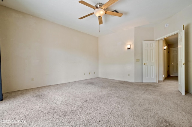 420 E Deers Rest Pl, Tucson, AZ 85704 - unfurnished bedroom featuring a ceiling fan, carpet floors, and visible vents