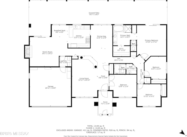 420 E Deers Rest Pl, Tucson, AZ 85704 - view of layout
