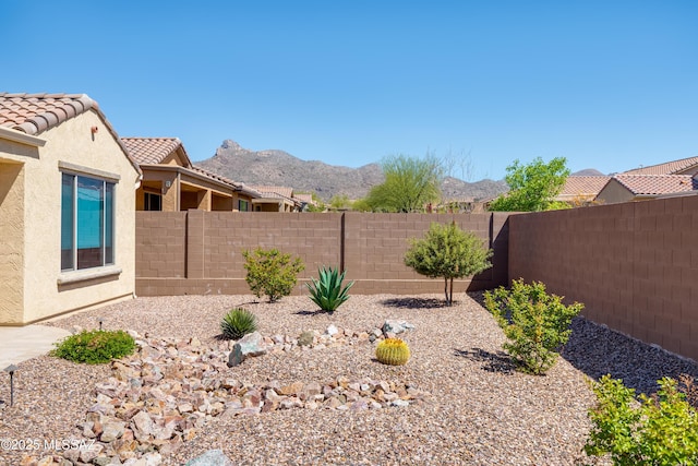 6949 W Tanner Trl, Marana, AZ 85658 - view of yard featuring a mountain view and a fenced backyard