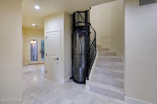 7222 E Desert Moon Loop, Tucson, AZ 85750 - stairs with baseboards and recessed lighting