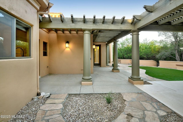 7222 E Desert Moon Loop, Tucson, AZ 85750 - view of patio / terrace with a pergola