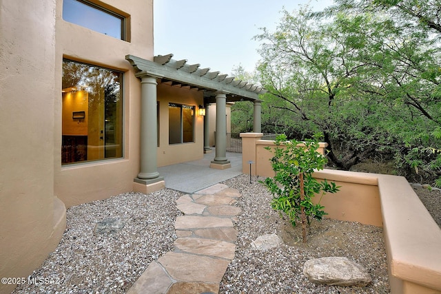 7222 E Desert Moon Loop, Tucson, AZ 85750 - view of patio with a pergola