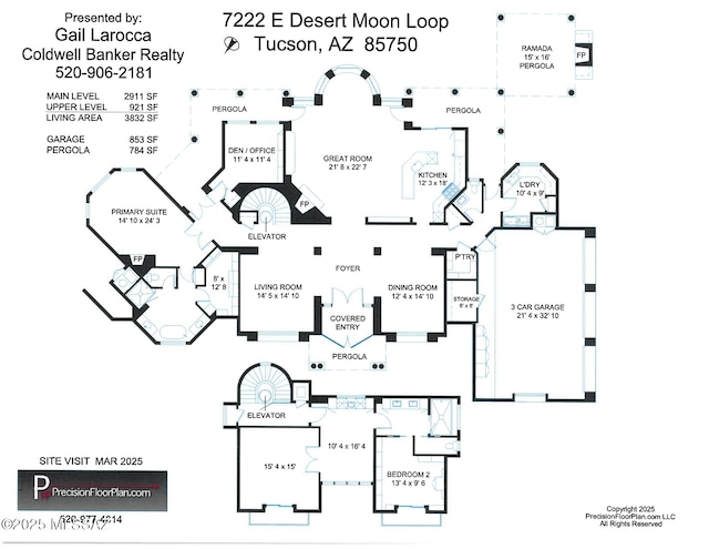 7222 E Desert Moon Loop, Tucson, AZ 85750 - property floor plan