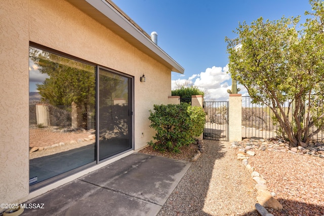 exterior space featuring fence