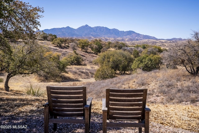 view of mountain feature