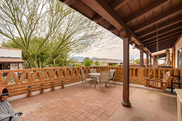 view of patio / terrace with outdoor dining area
