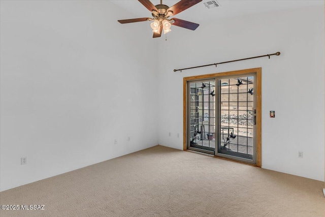 660 W Via Rosaldo, Green Valley, AZ 85614 - unfurnished room with carpet flooring, ceiling fan, and visible vents