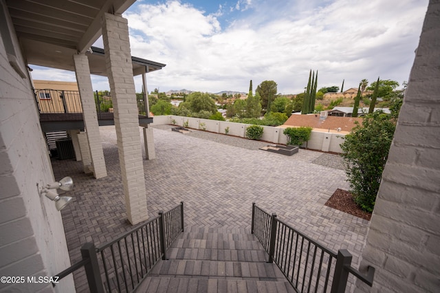 view of patio / terrace featuring a fenced backyard