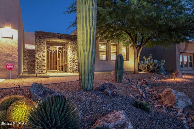 view of front of house with stucco siding