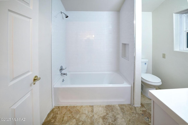 15690 N Roadrunner Ridge Ln, Tucson, AZ 85739 - full bathroom featuring shower / bath combination, vanity, and toilet