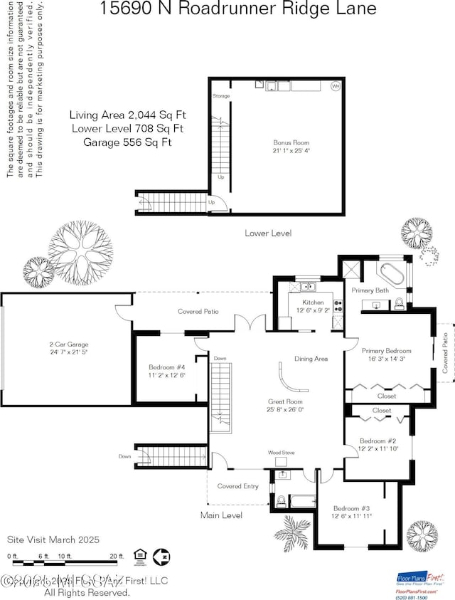 15690 N Roadrunner Ridge Ln, Tucson, AZ 85739 - plan