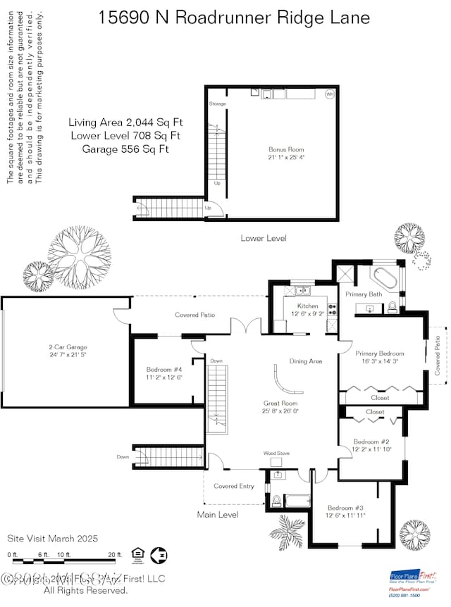 15690 N Roadrunner Ridge Ln, Tucson, AZ 85739 - floor plan