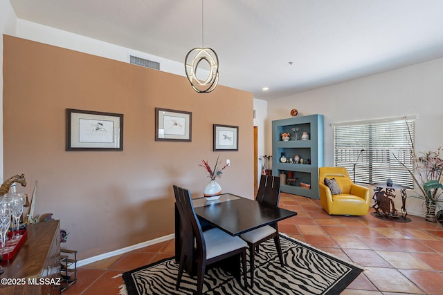 3437 S Abrego Dr, Green Valley, AZ 85614 - tiled dining space featuring baseboards and visible vents